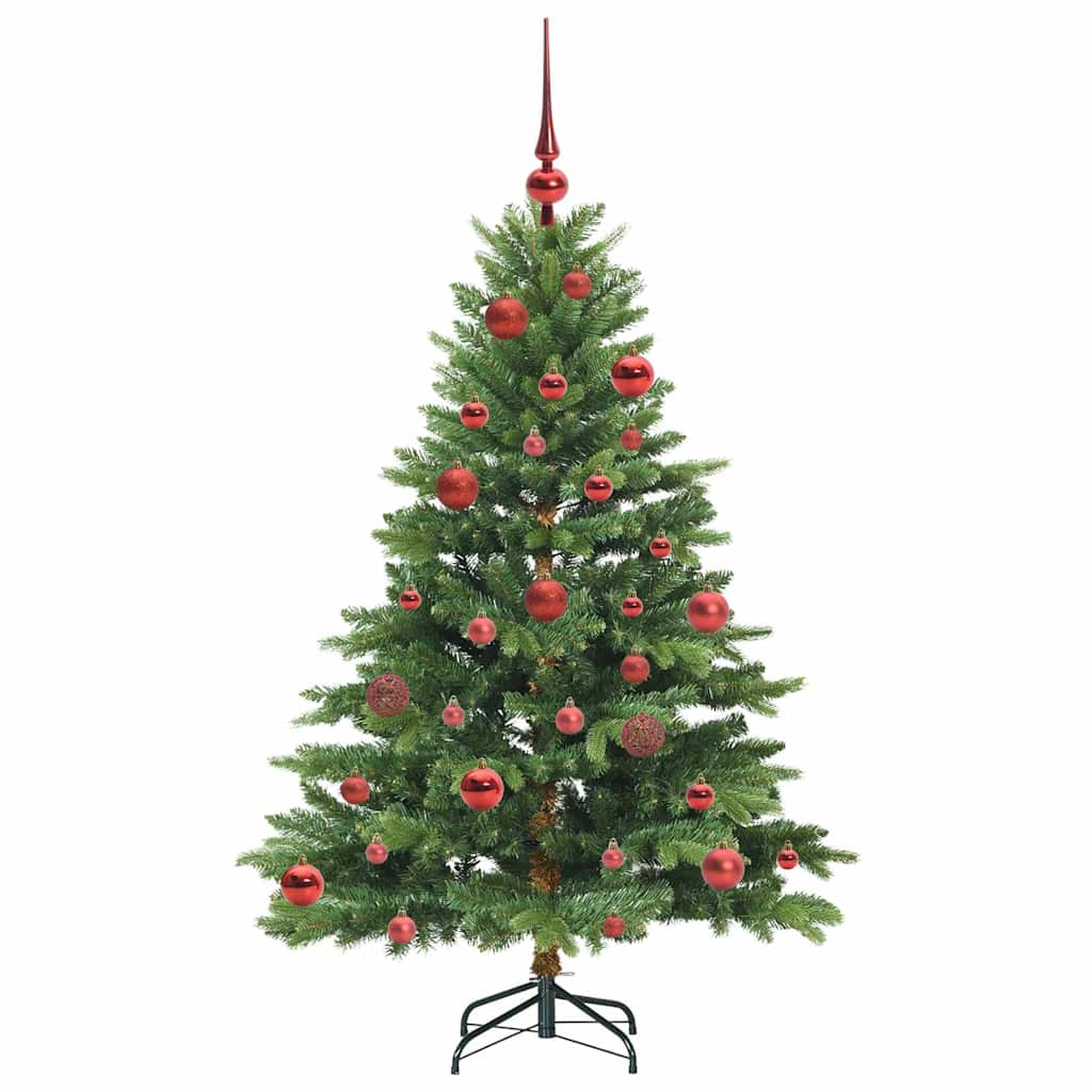 Mű karácsonyfa 150 LED-del állvánnyal Zöld 150 cm PE és PVC