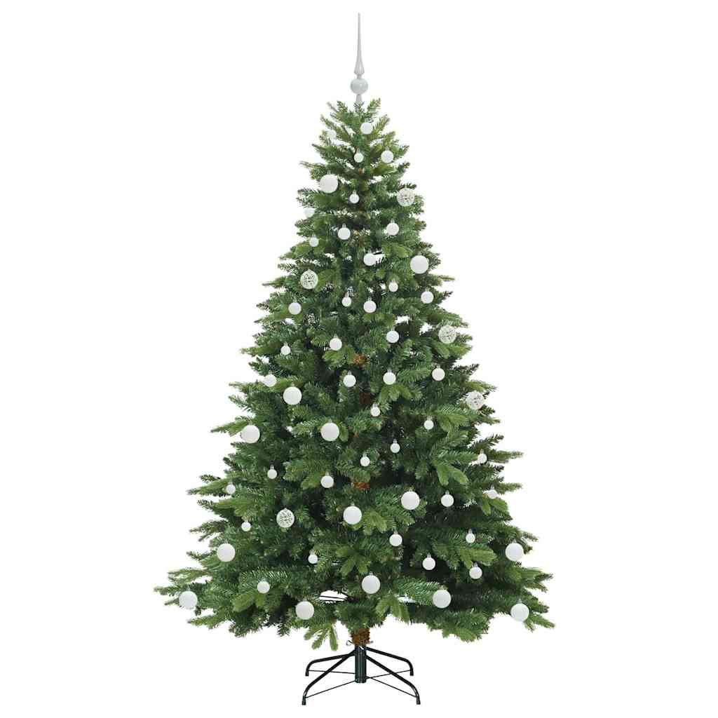 Mű karácsonyfa 300 LED-del állvánnyal Zöld 180 cm PE és PVC