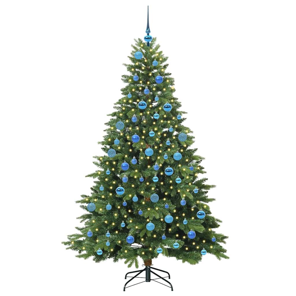 Mű karácsonyfa 300 LED-del állvánnyal Zöld 180 cm PE és PVC