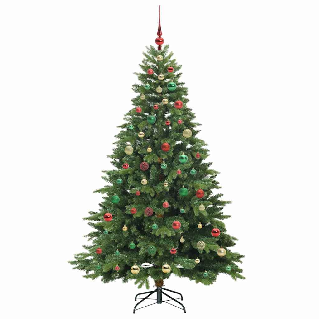 Mű karácsonyfa 300 LED-del állvánnyal Zöld 180 cm PE és PVC