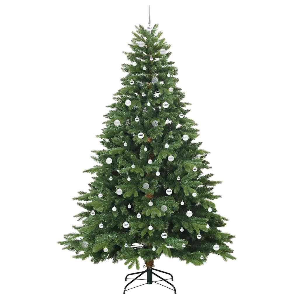 Mű karácsonyfa 300 LED-del állvánnyal Zöld 240 cm PE és PVC