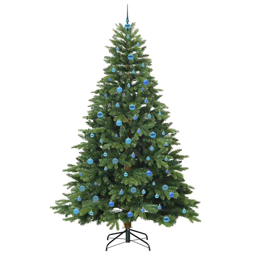 Mű karácsonyfa 300 LED-del állvánnyal Zöld 240 cm PE és PVC