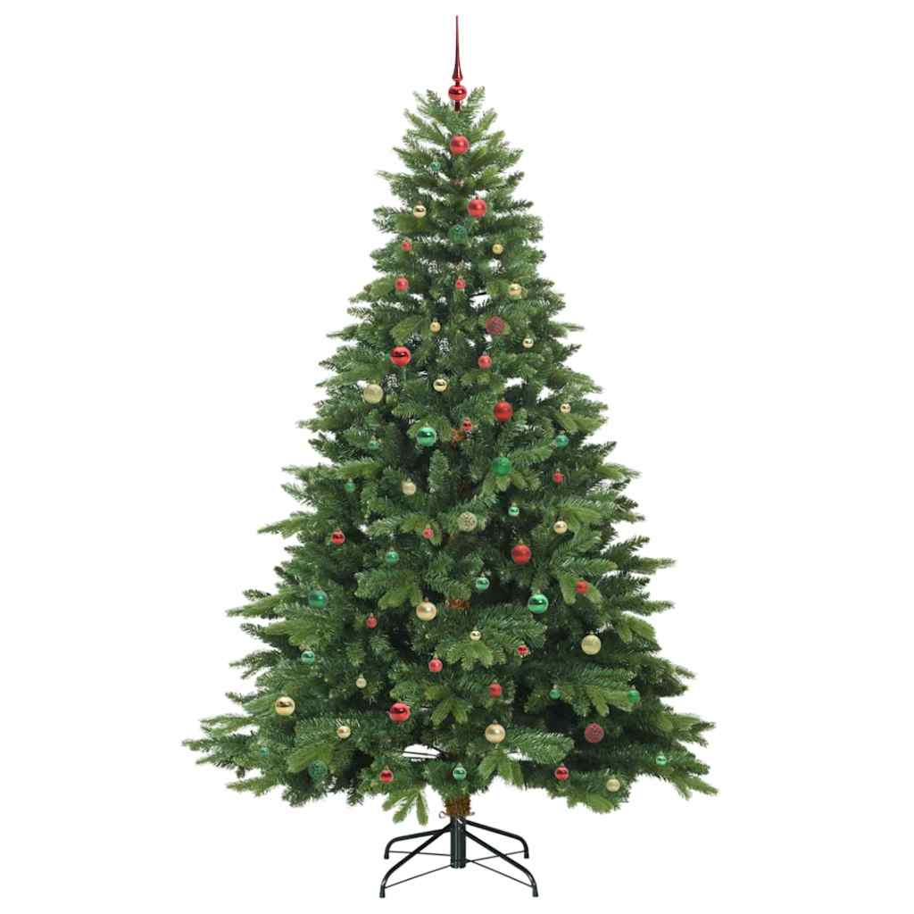 Mű karácsonyfa 300 LED-del állvánnyal Zöld 240 cm PE és PVC