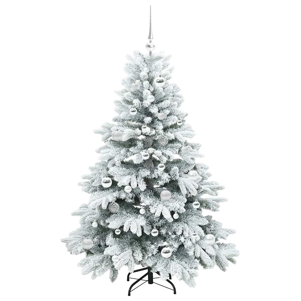 Mű karácsonyfa 150 LED-del állvánnyal Zöld 150 cm PE és PVC