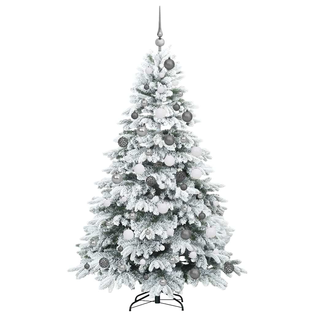 Mű karácsonyfa 300 LED-del állvánnyal Zöld 180 cm PE és PVC