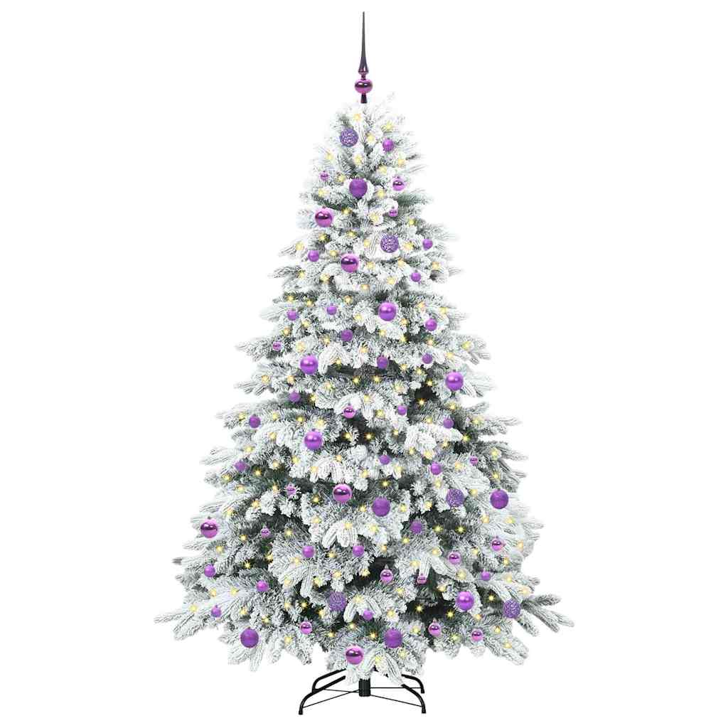 Mű karácsonyfa 300 LED-del állvánnyal Zöld 180 cm PE és PVC