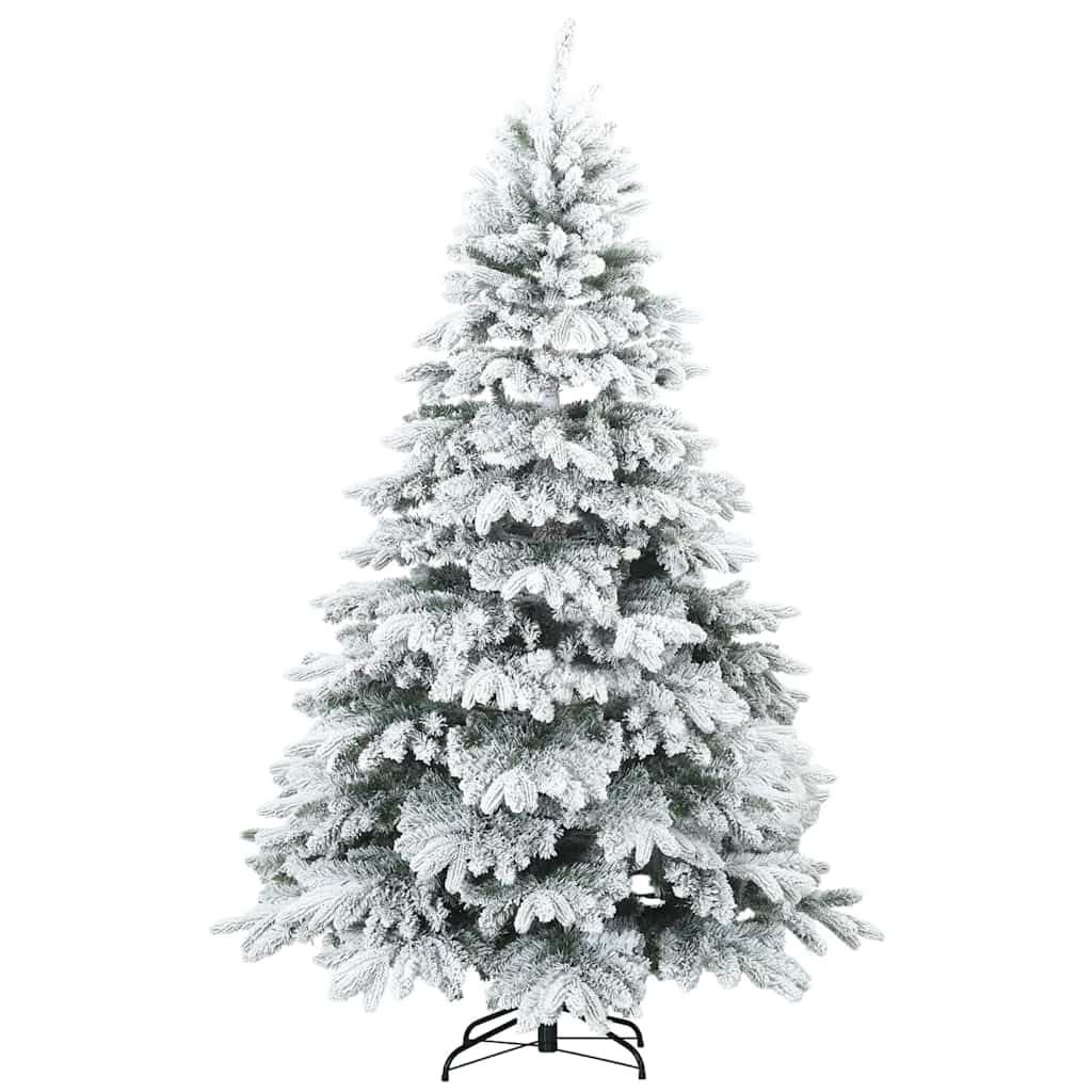 Mű karácsonyfa 300 LED-del állvánnyal Zöld 210 cm PE és PVC