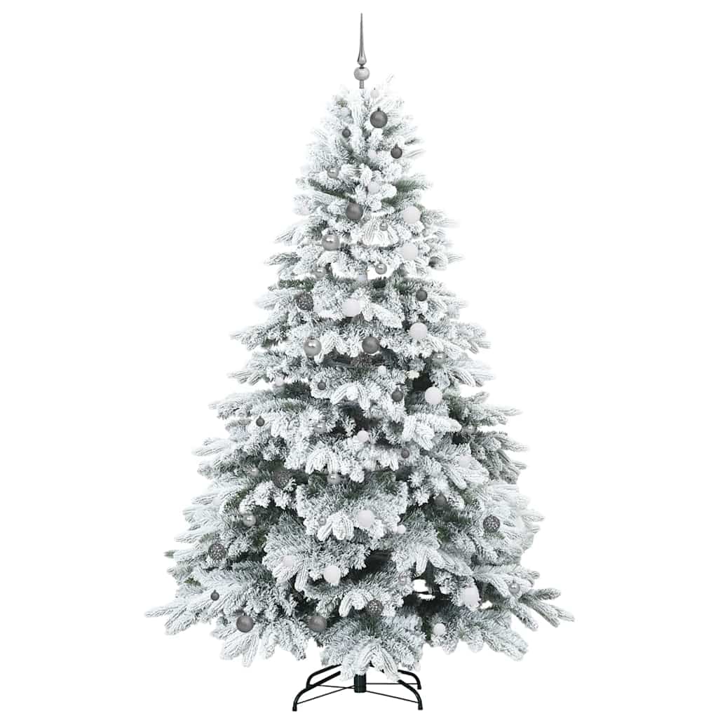 Mű karácsonyfa 300 LED-del állvánnyal Zöld 240 cm PE és PVC