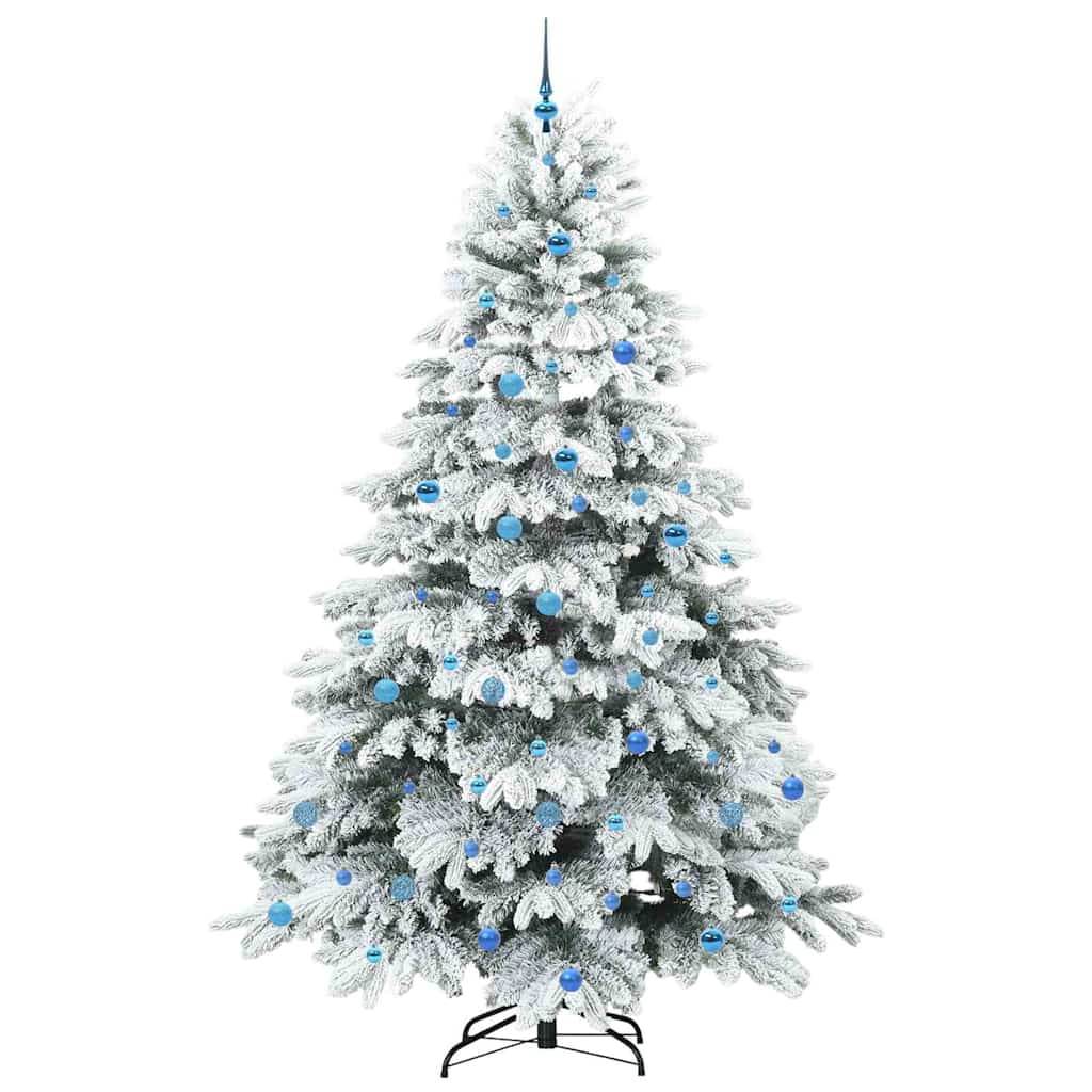 Mű karácsonyfa 300 LED-del állvánnyal Zöld 240 cm PE és PVC