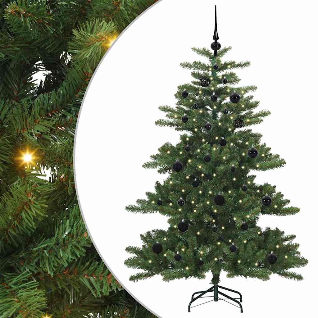 Műanyag Hajtogatós Karácsonyfa 150 LED-del 150 cm PVC