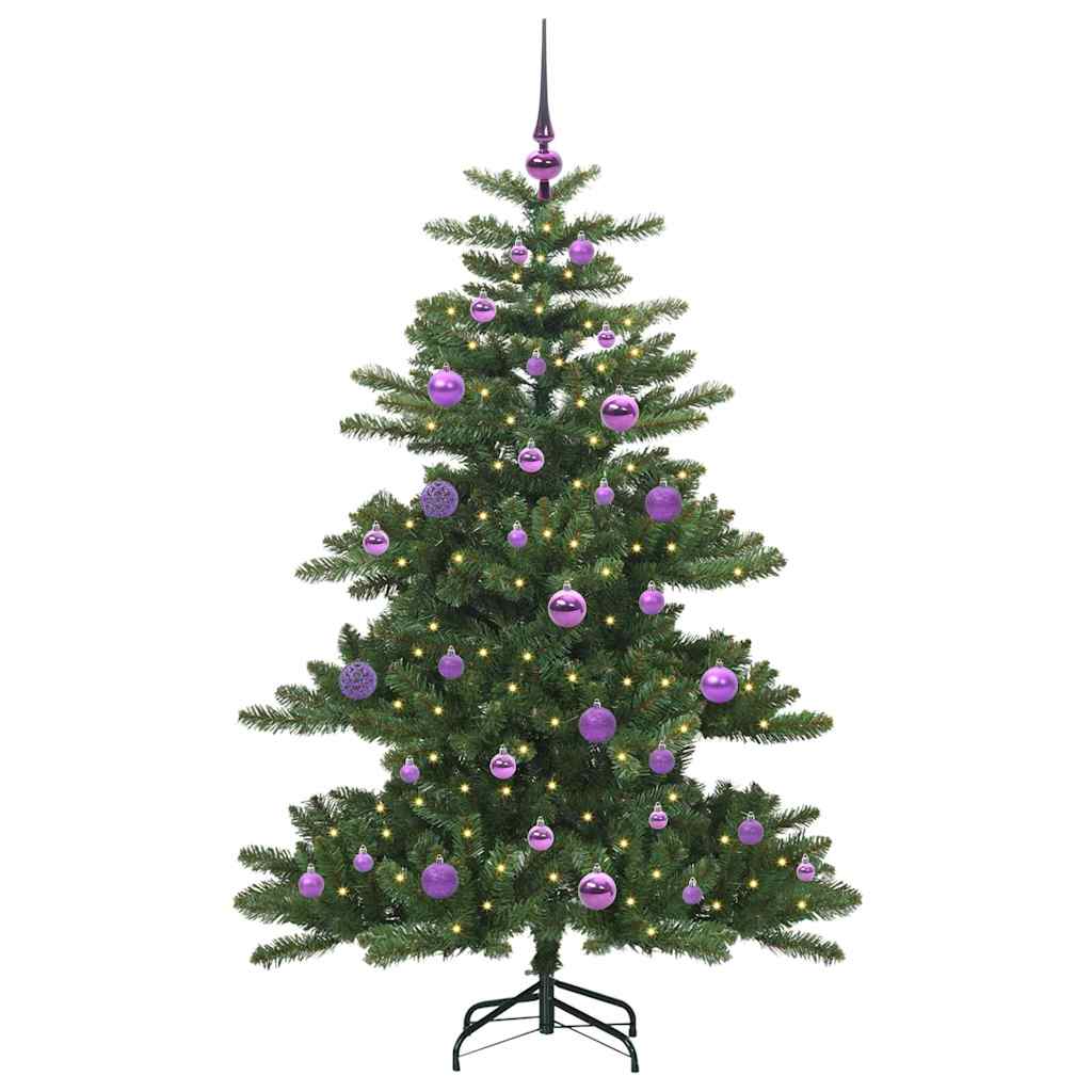 Műanyag Hajtogatós Karácsonyfa 150 LED-del 150 cm PVC