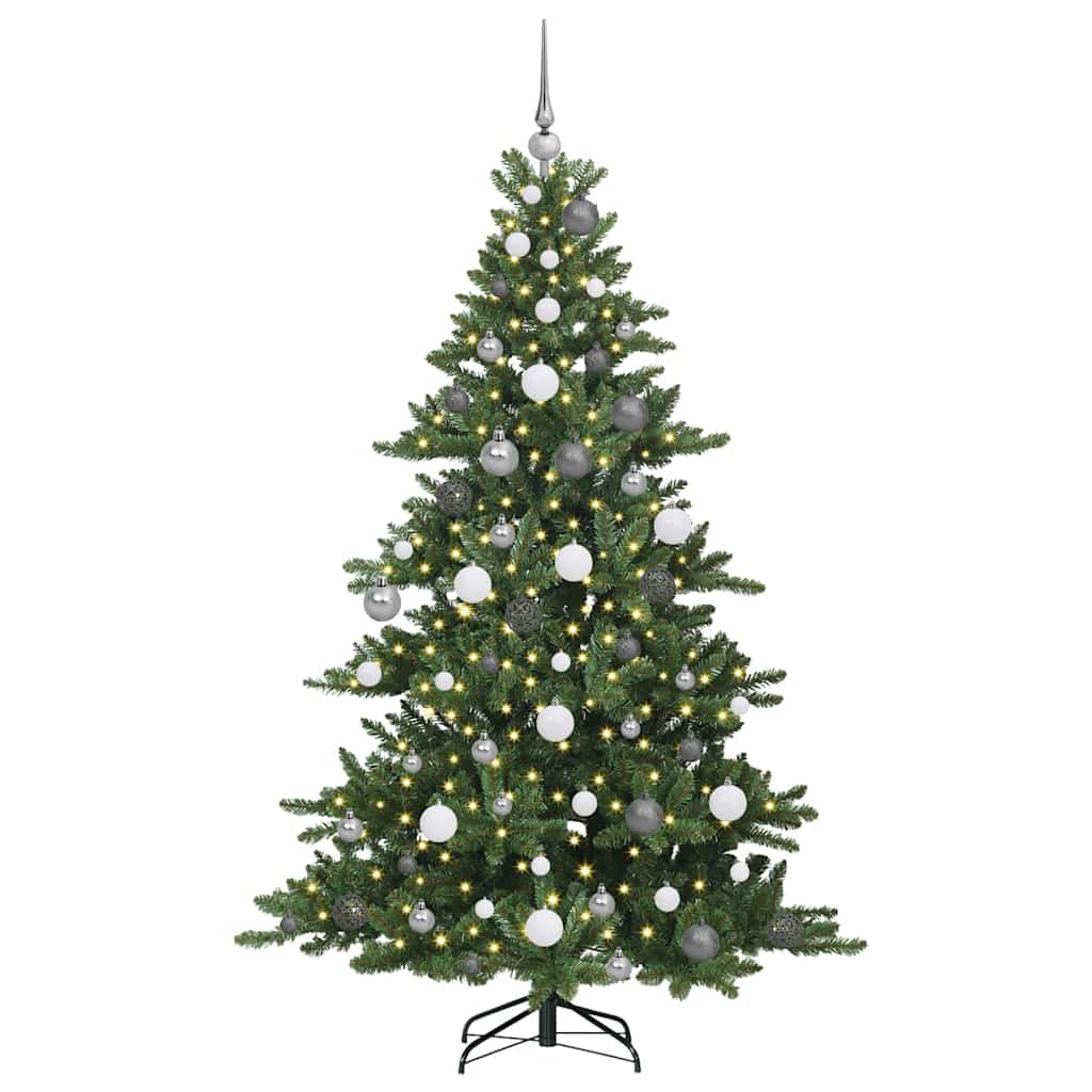 Műanyag Hajtogatós Karácsonyfa 300 LED-del 180 cm PVC
