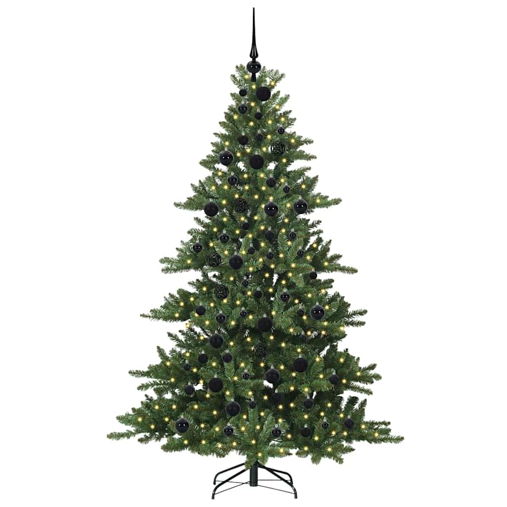 Műanyag Hajtogatós Karácsonyfa 300 LED-del 180 cm PVC
