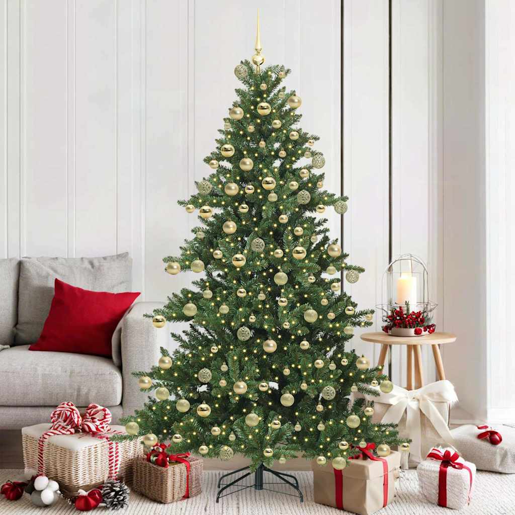 Műanyag Hajtogatós Karácsonyfa 300 LED-del 180 cm PVC