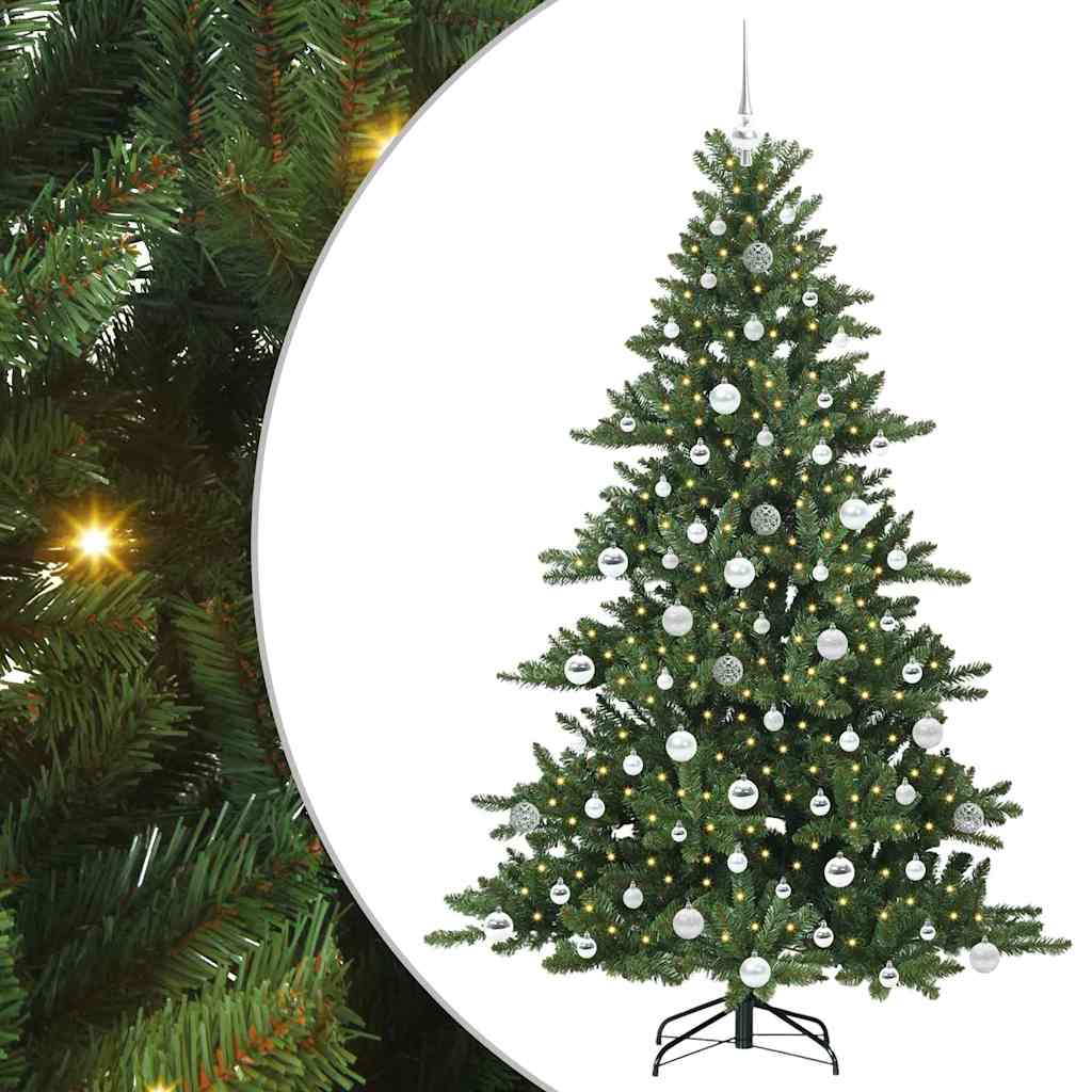 Műanyag Hajtogatós Karácsonyfa 300 LED-del 180 cm PVC