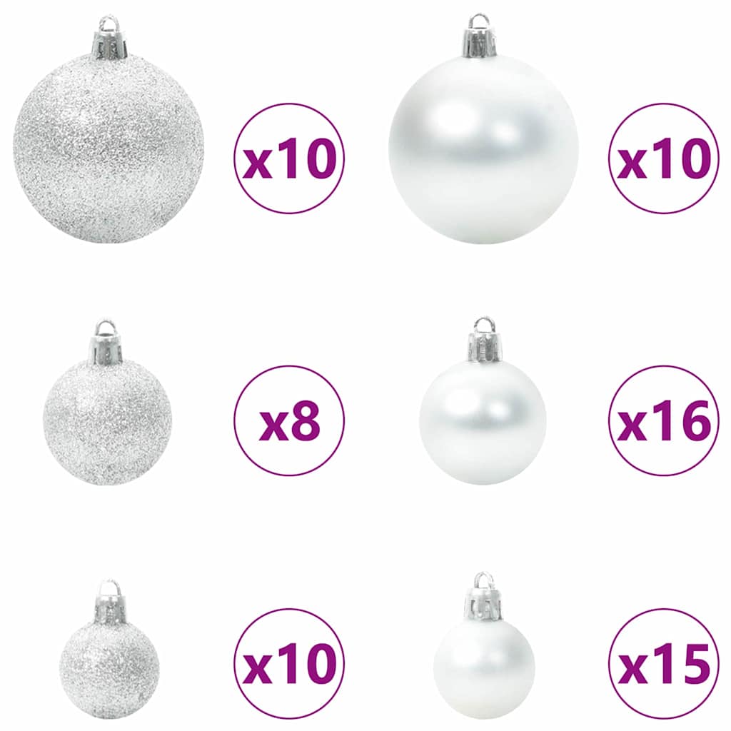 Műanyag Hajtogatós Karácsonyfa 300 LED-del 180 cm PVC