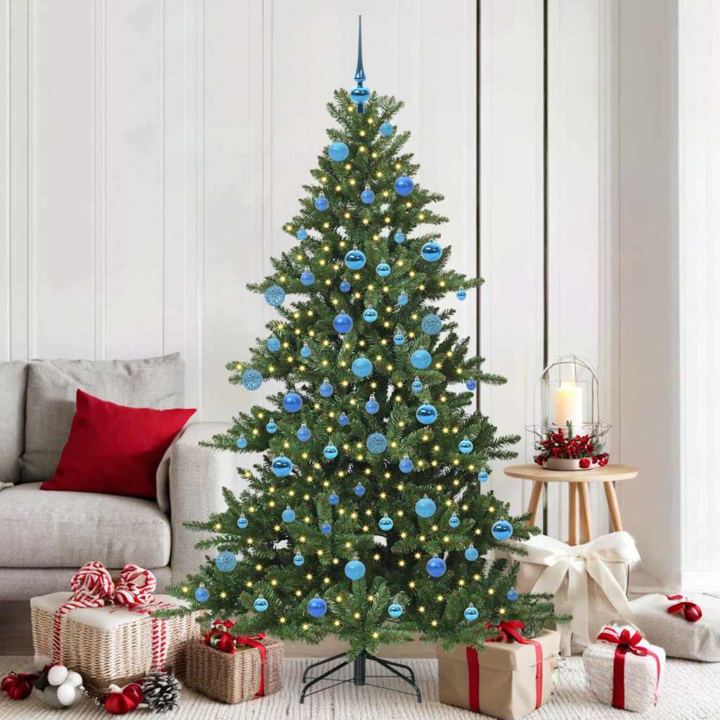 Műanyag Hajtogatós Karácsonyfa 300 LED-del 180 cm PVC