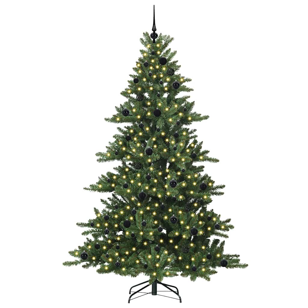 Műanyag Hajtogatós Karácsonyfa 300 LED-del 210 cm PVC