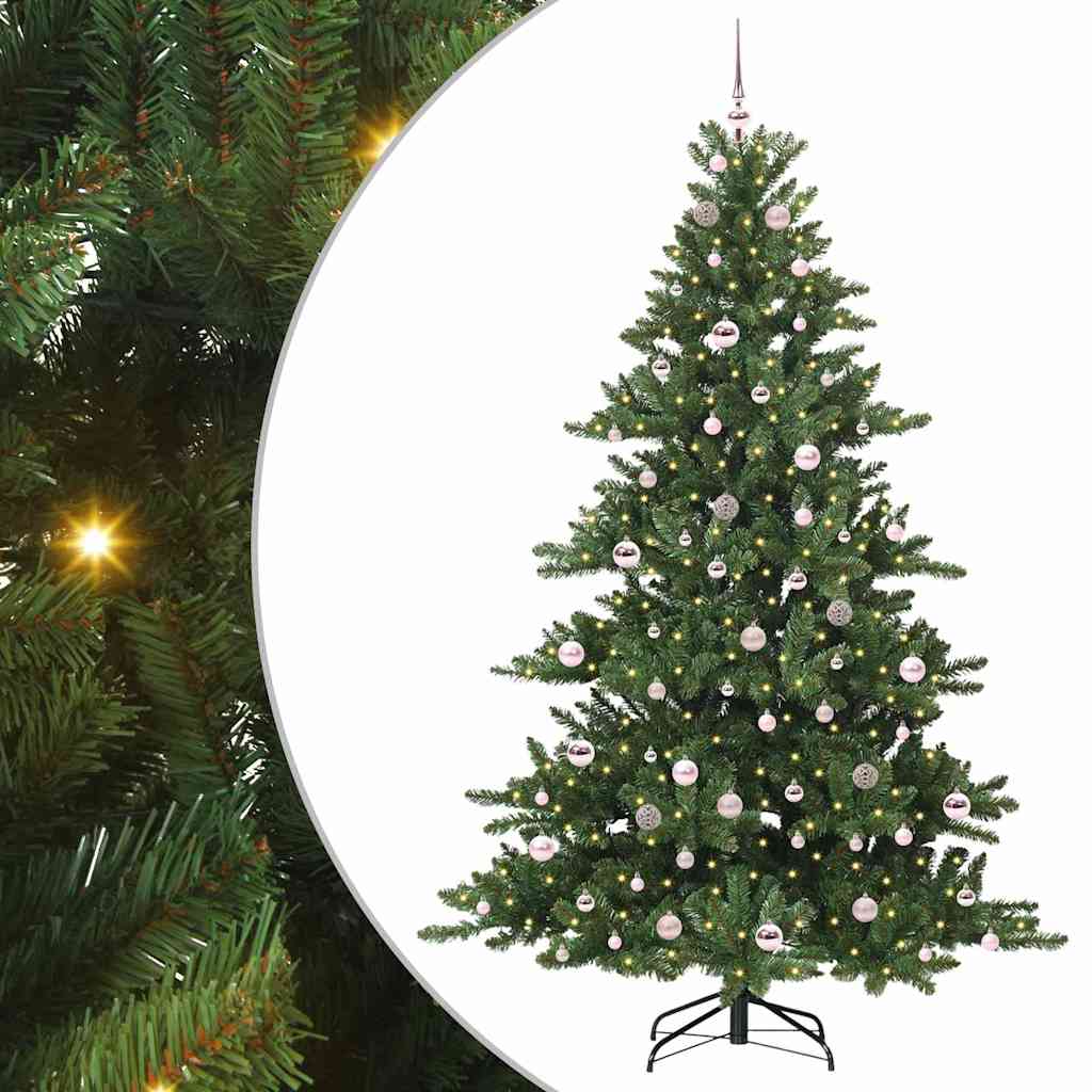 Műanyag Hajtogatós Karácsonyfa 300 LED-del 210 cm PVC