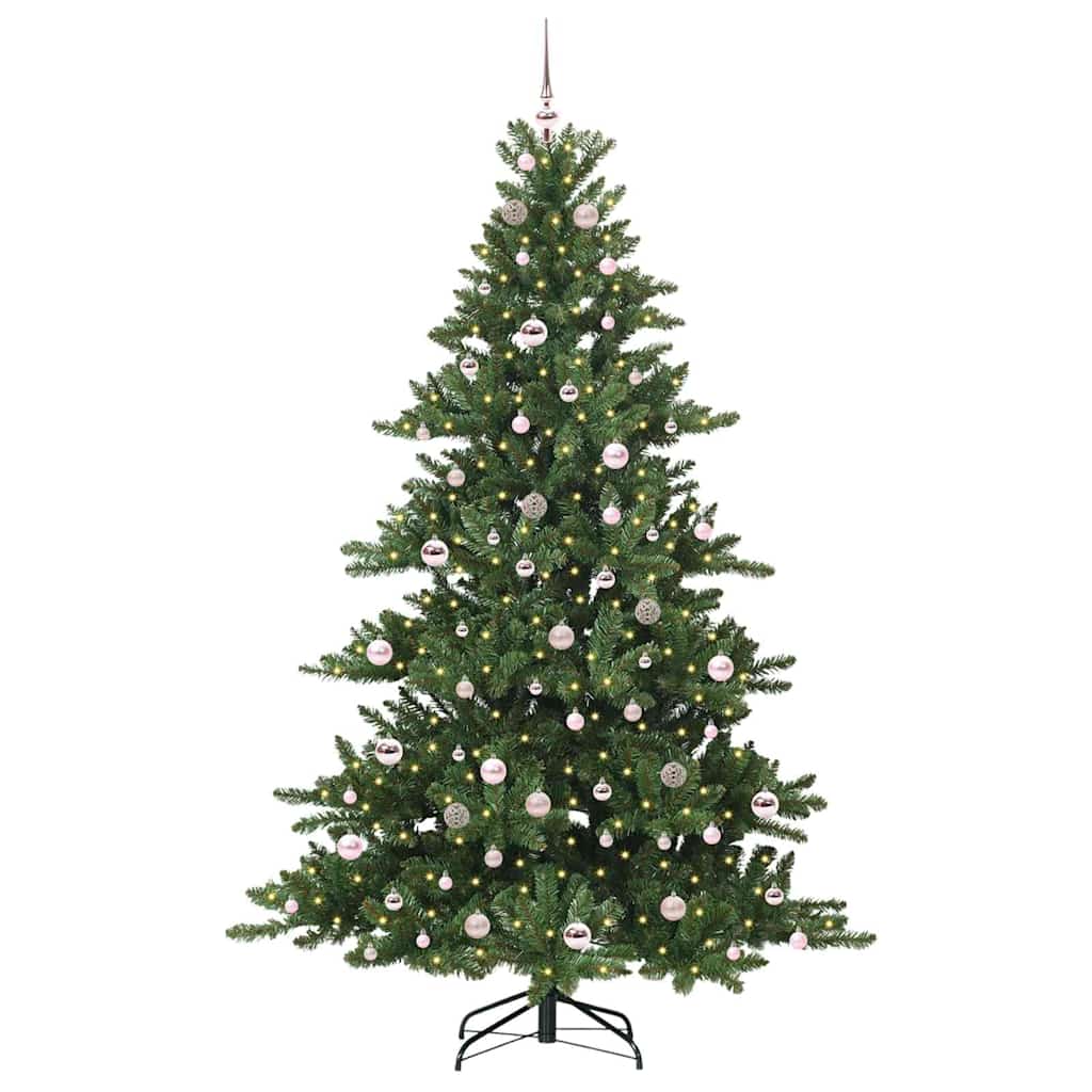 Műanyag Hajtogatós Karácsonyfa 300 LED-del 210 cm PVC