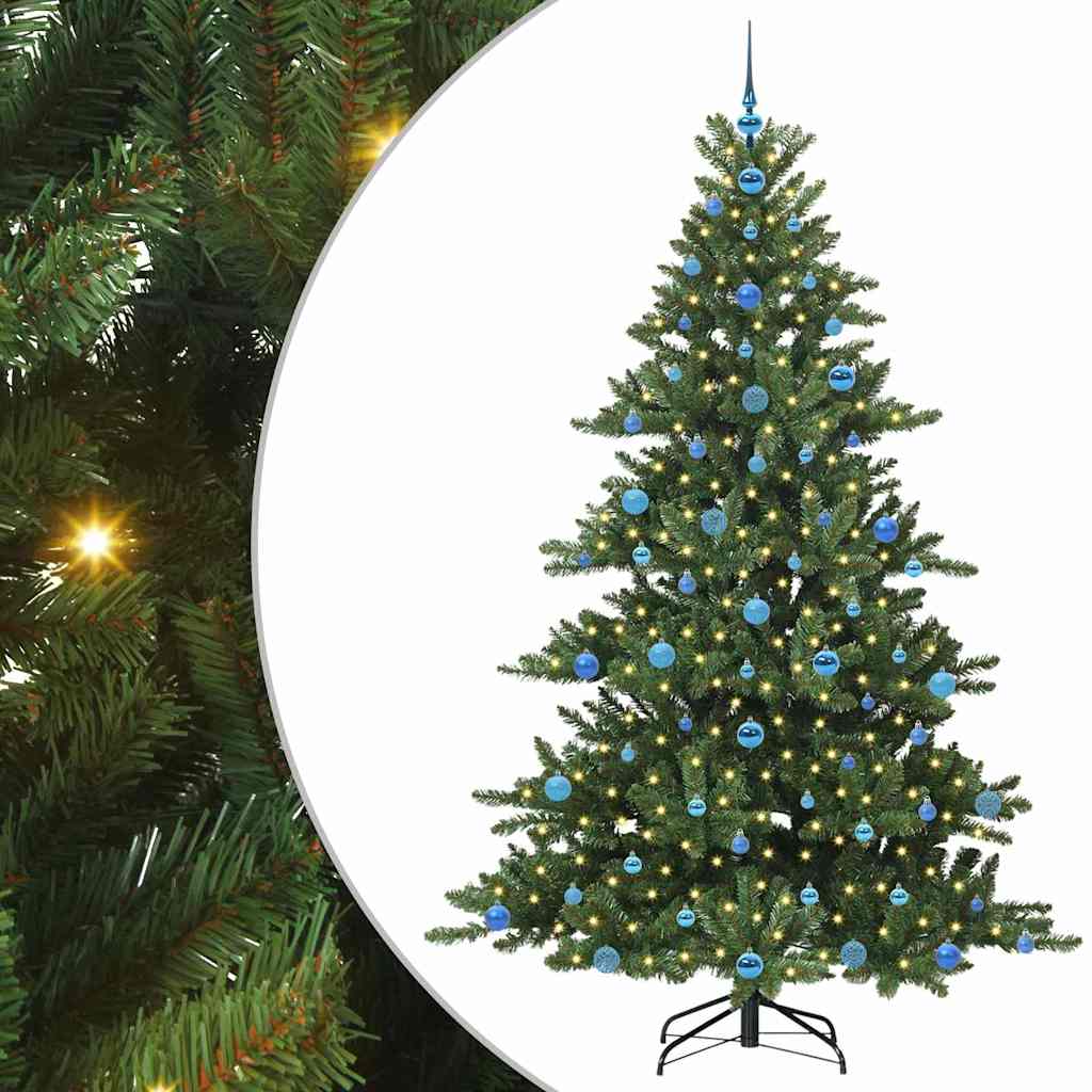Műanyag Hajtogatós Karácsonyfa 300 LED-del 210 cm PVC