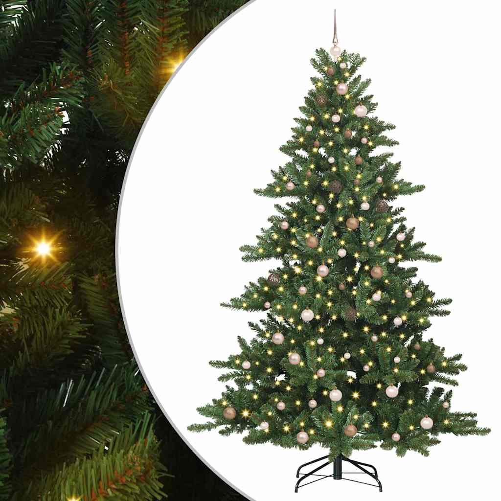Műanyag Hajtogatós Karácsonyfa 300 LED-del 240 cm PVC
