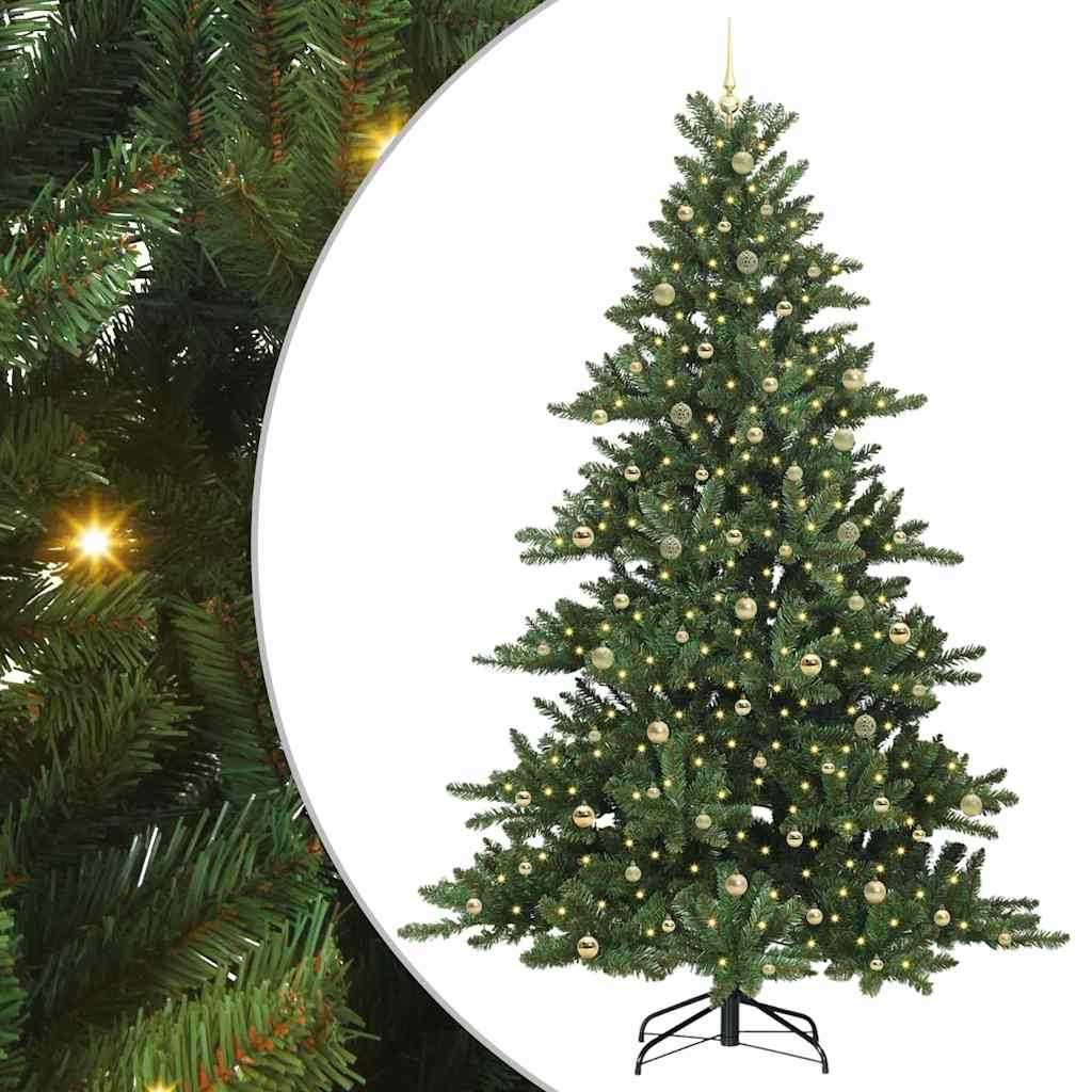 Műanyag Hajtogatós Karácsonyfa 300 LED-del 240 cm PVC