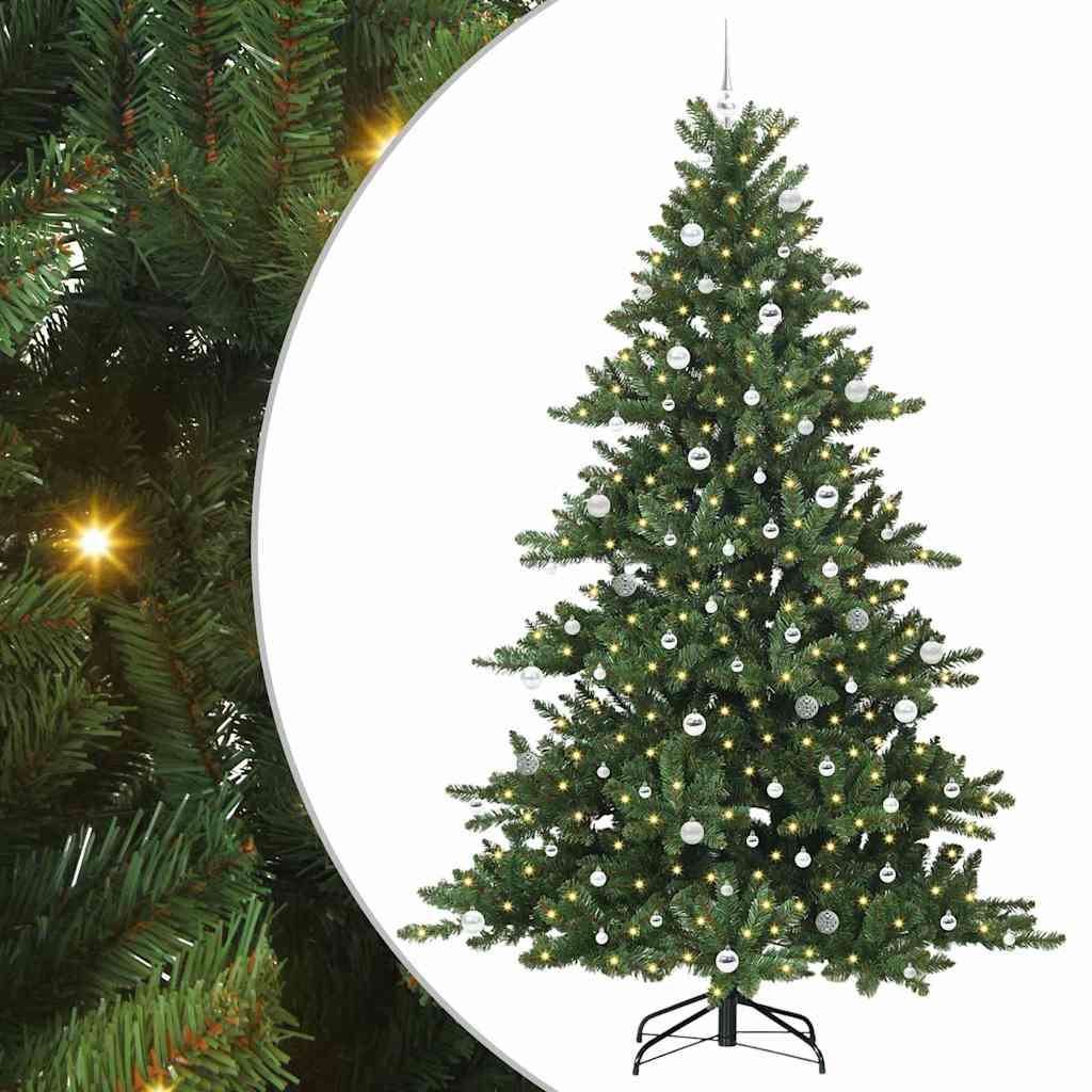 Műanyag Hajtogatós Karácsonyfa 300 LED-del 240 cm PVC