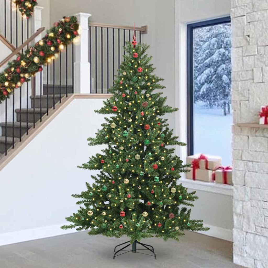 Műanyag Hajtogatós Karácsonyfa 300 LED-del 240 cm PVC