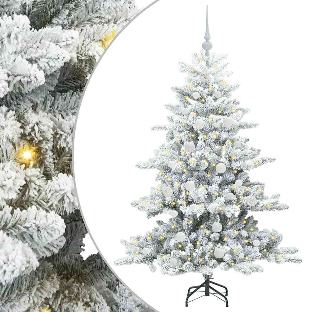 Műanyag Hajtogatós Karácsonyfa 150 LED-del 150 cm PVC