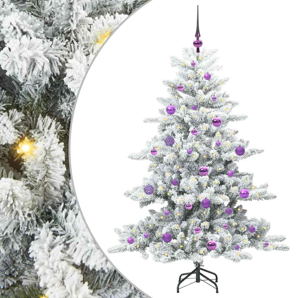 Műanyag Hajtogatós Karácsonyfa 150 LED-del 150 cm PVC