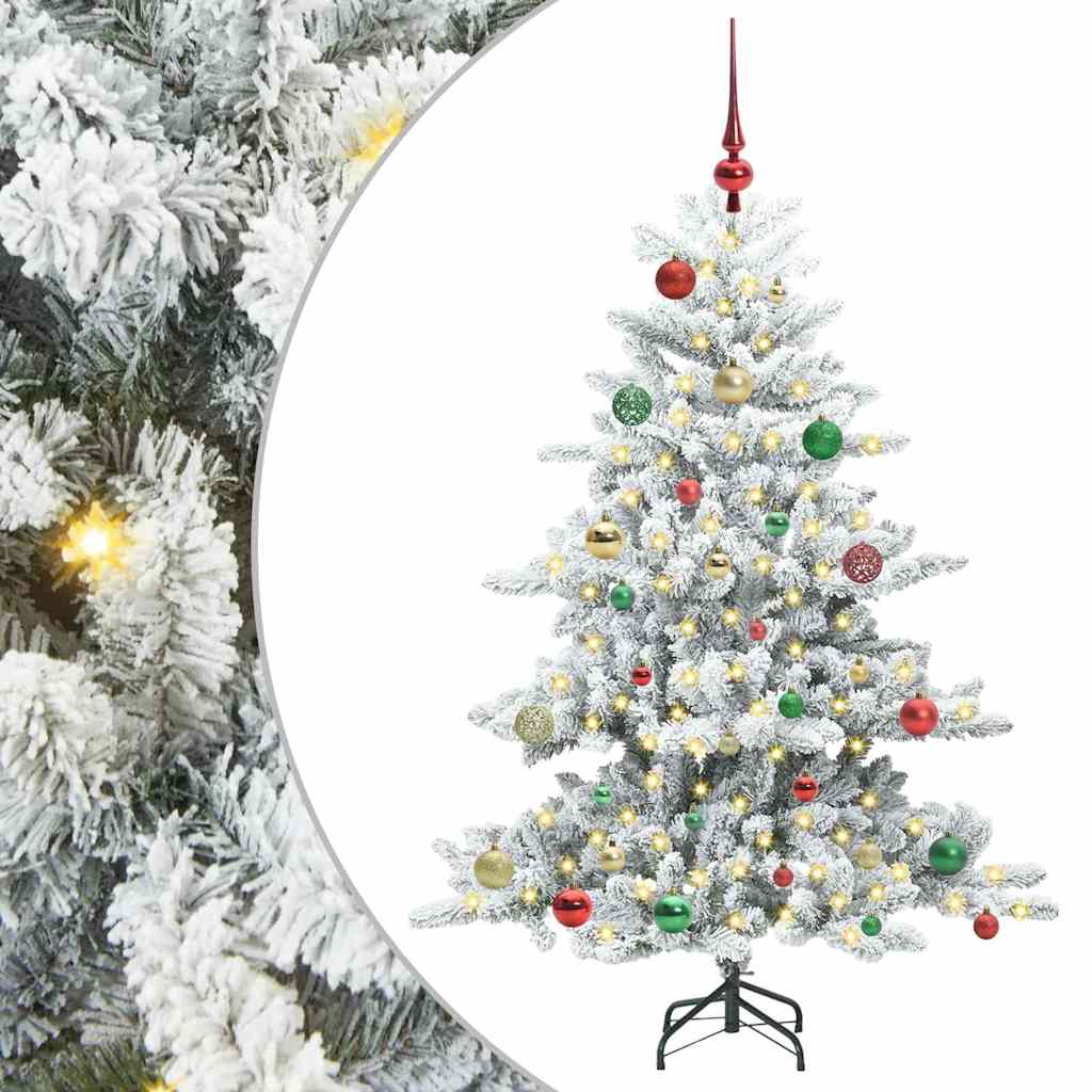 Műanyag Hajtogatós Karácsonyfa 150 LED-del 150 cm PVC