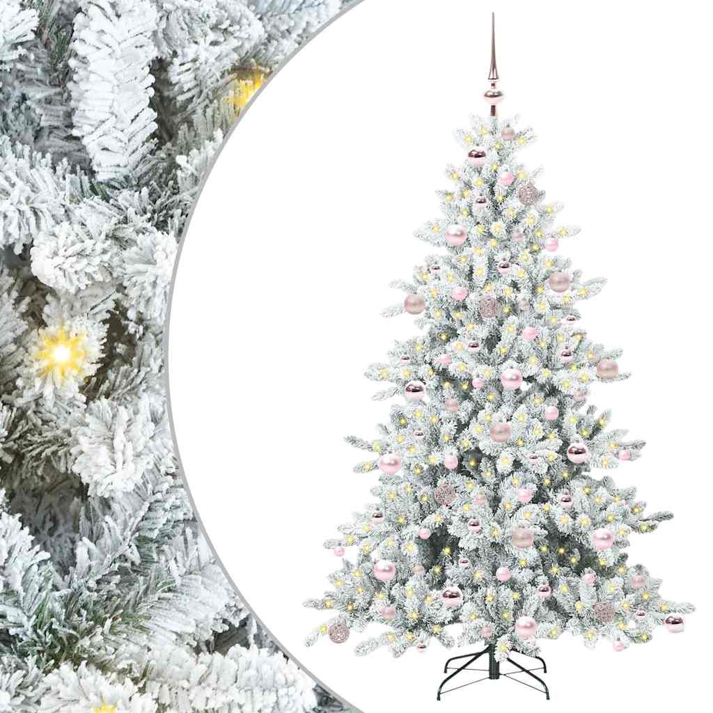 Műanyag Hajtogatós Karácsonyfa 300 LED-del 180 cm PVC