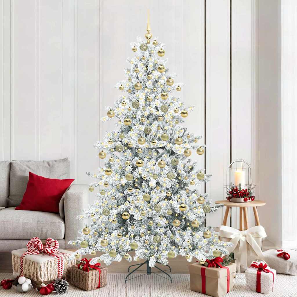 Műanyag Hajtogatós Karácsonyfa 300 LED-del 180 cm PVC