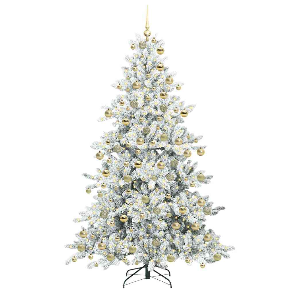 Műanyag Hajtogatós Karácsonyfa 300 LED-del 180 cm PVC