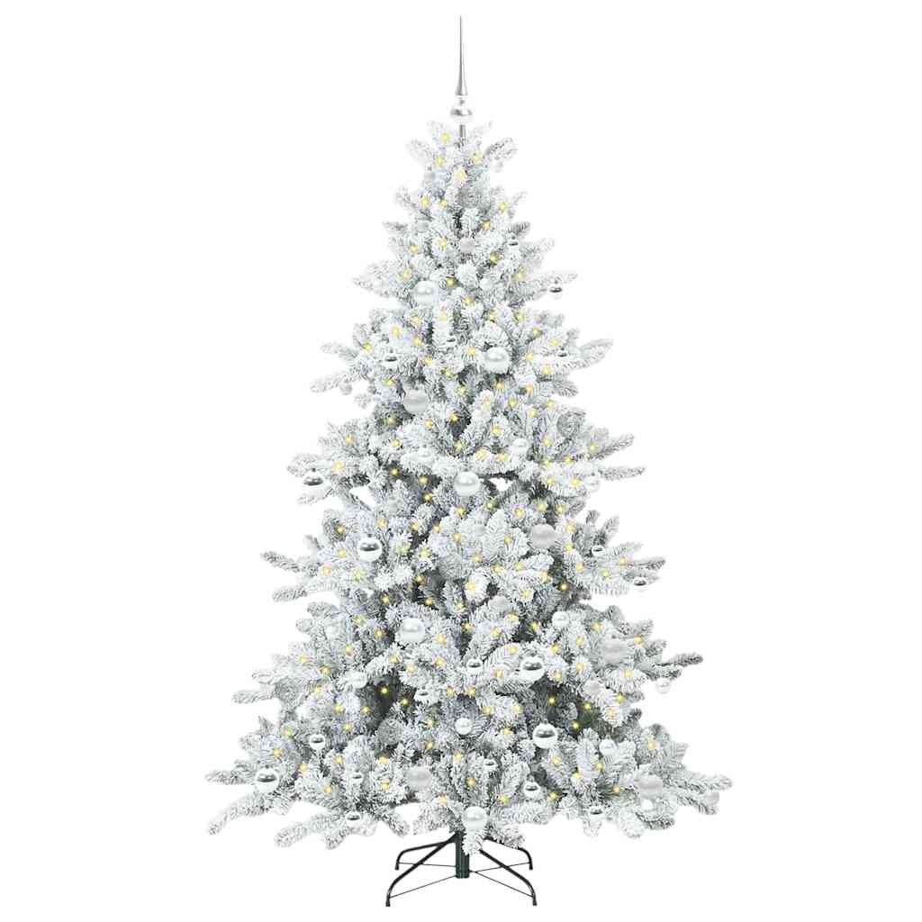 Műanyag Hajtogatós Karácsonyfa 300 LED-del 180 cm PVC