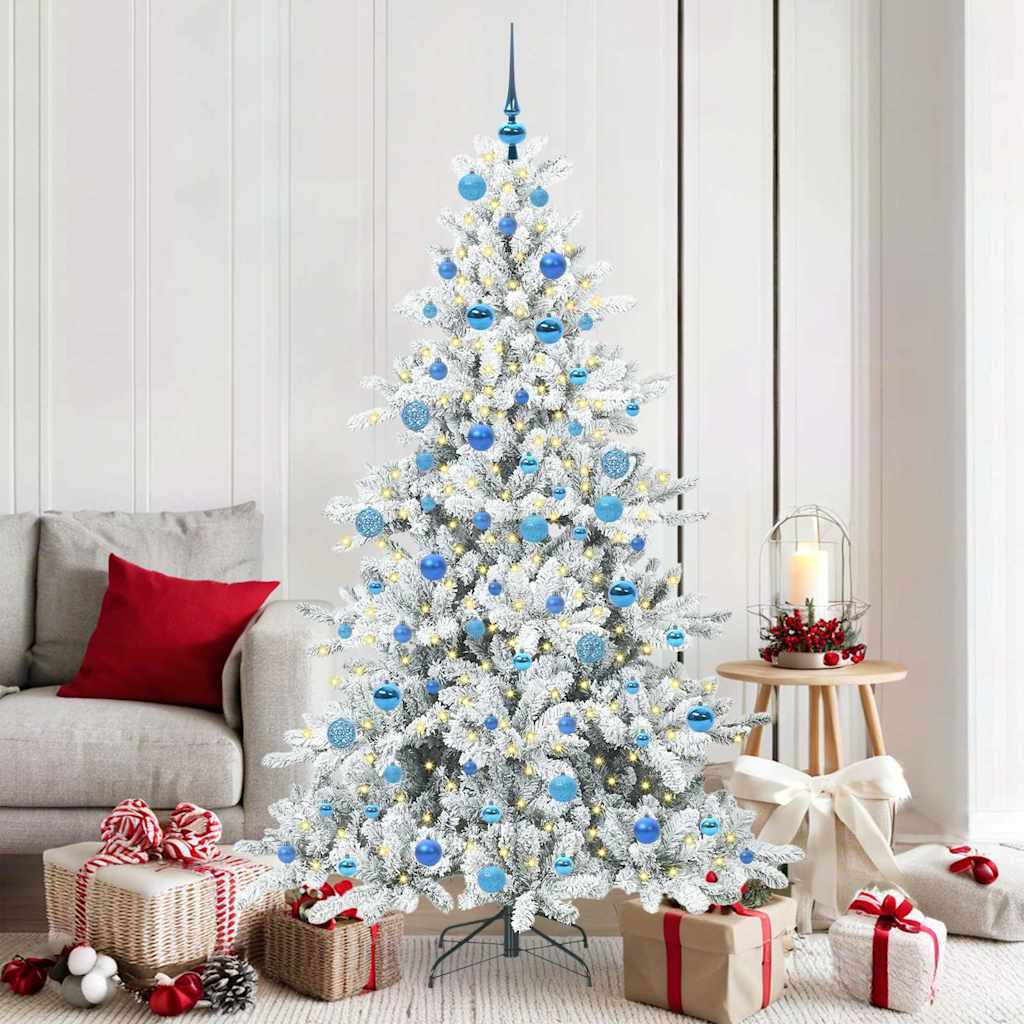 Műanyag Hajtogatós Karácsonyfa 300 LED-del 180 cm PVC