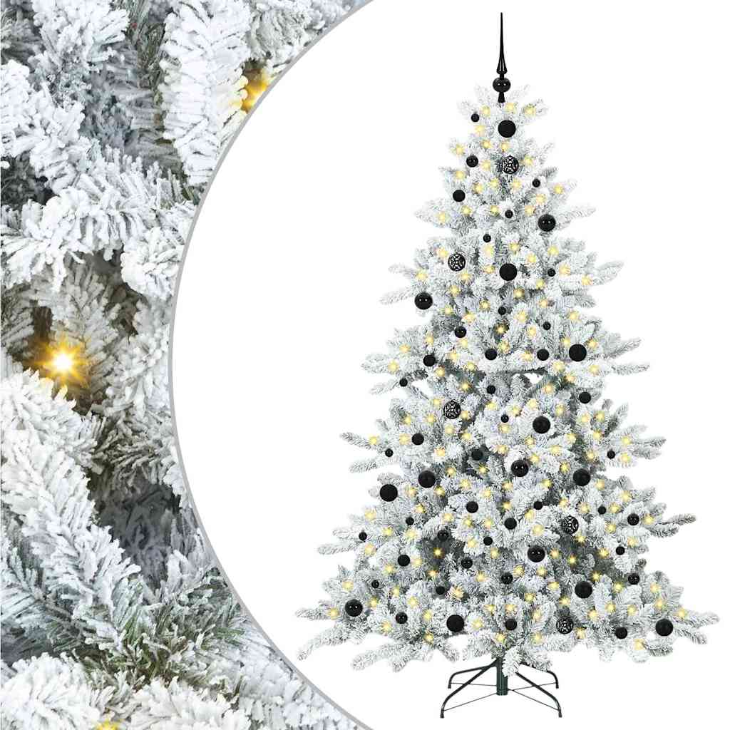 Műanyag Hajtogatós Karácsonyfa 300 LED-del 210 cm PVC