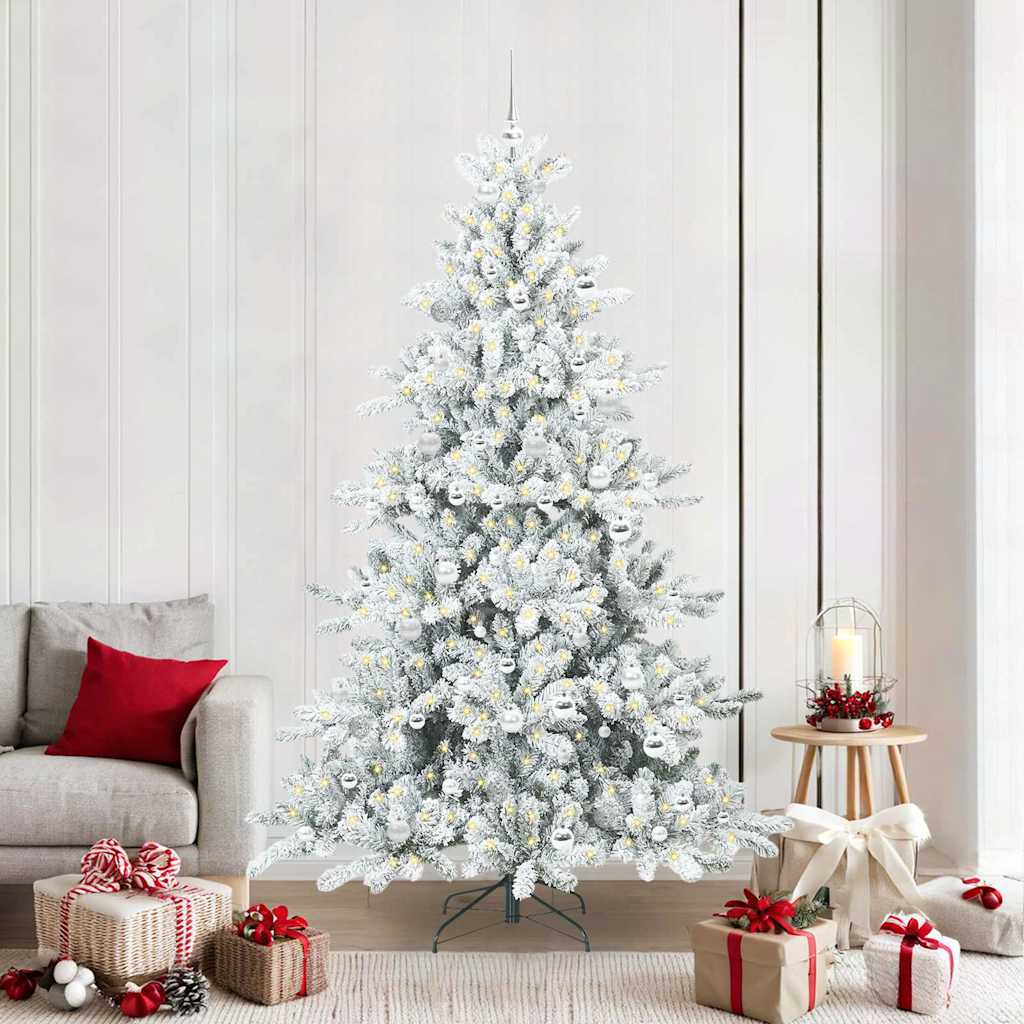 Műanyag Hajtogatós Karácsonyfa 300 LED-del 210 cm PVC
