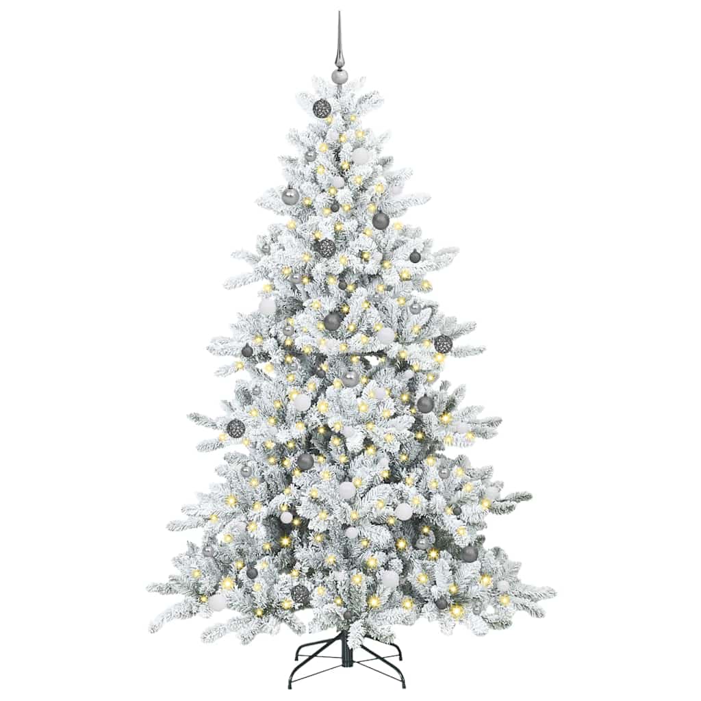 Műanyag Hajtogatós Karácsonyfa 300 LED-del 240 cm PVC