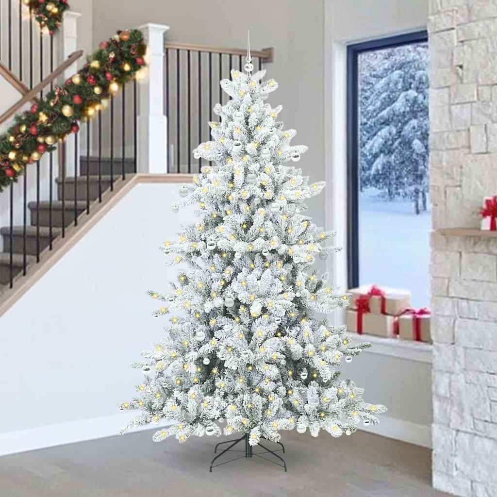 Műanyag Hajtogatós Karácsonyfa 300 LED-del 240 cm PVC