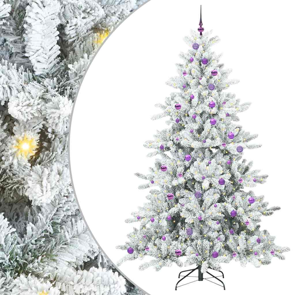 Műanyag Hajtogatós Karácsonyfa 300 LED-del 240 cm PVC