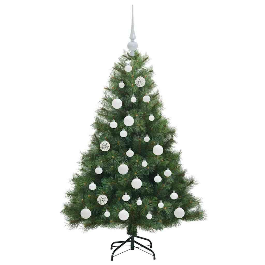 Mű karácsonyfa 150 LED-del állvánnyal Zöld 120 cm PE és PVC