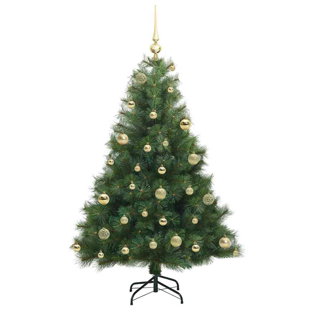Mű karácsonyfa 150 LED-del állvánnyal Zöld 120 cm PE és PVC