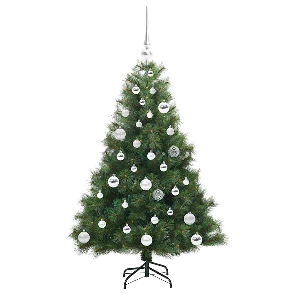 Mű karácsonyfa 150 LED-del állvánnyal Zöld 120 cm PE és PVC