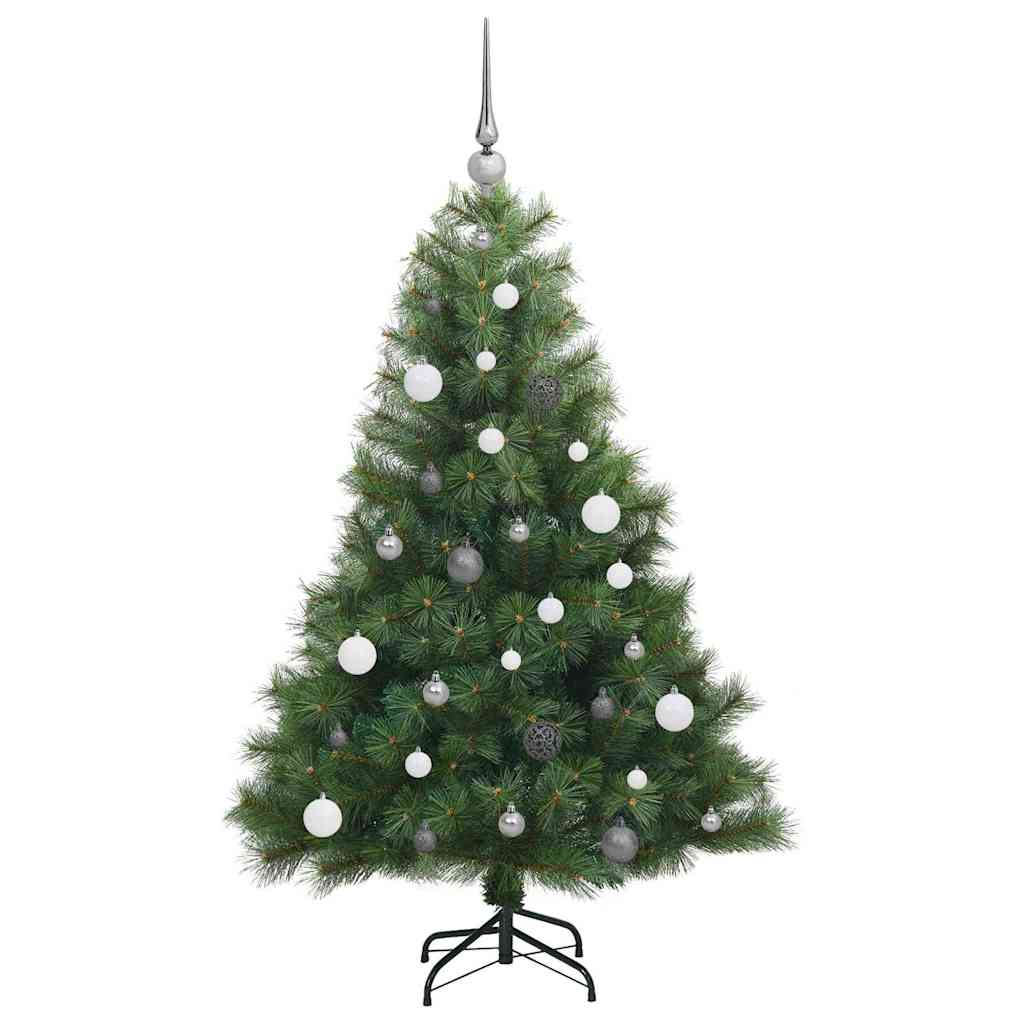 Mű karácsonyfa 150 LED-del állvánnyal Zöld 150 cm PE és PVC