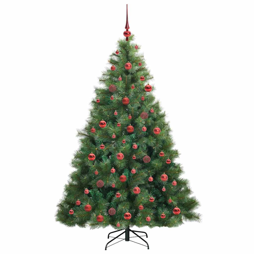 Mű karácsonyfa 300 LED-del állvánnyal Zöld 180 cm PE és PVC