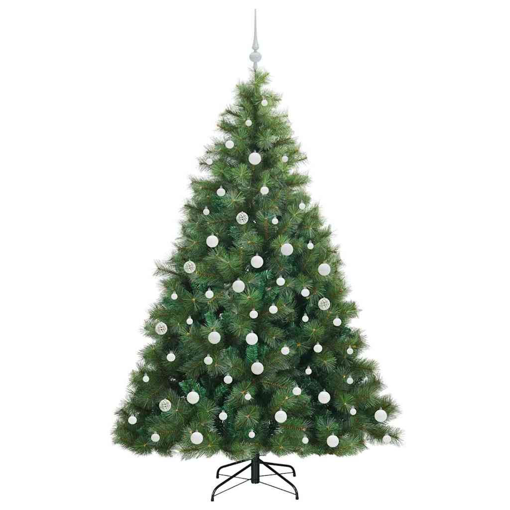 Mű karácsonyfa 300 LED-del állvánnyal Zöld 180 cm PE és PVC