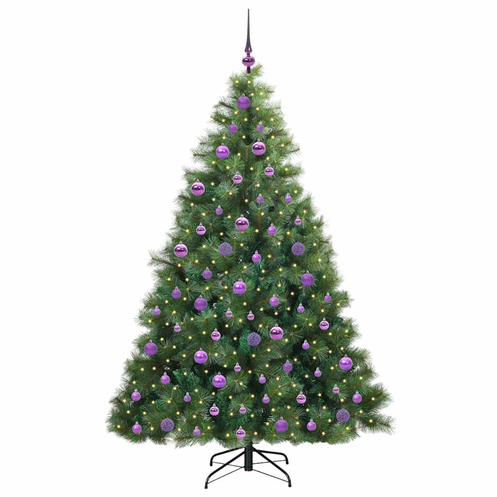 Mű karácsonyfa 300 LED-del állvánnyal Zöld 180 cm PE és PVC