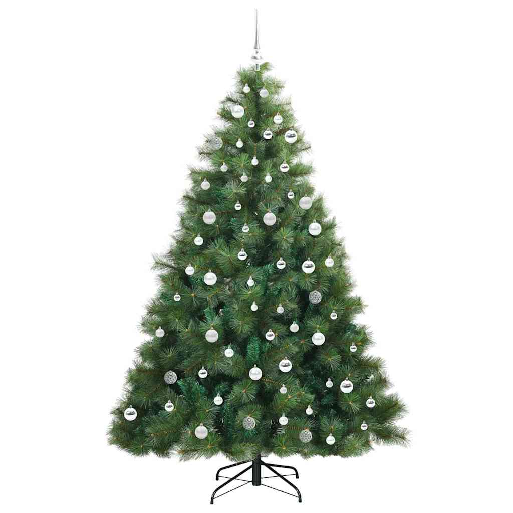 Mű karácsonyfa 300 LED-del állvánnyal Zöld 210 cm PE és PVC